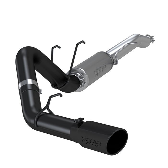 MBRP Black-Coated Aluminized Steel 4" Resonator Back Single Side, Street Version, F250/F350, Super/Crew Cab, 6.2L, 6.8L &amp; 7.3L