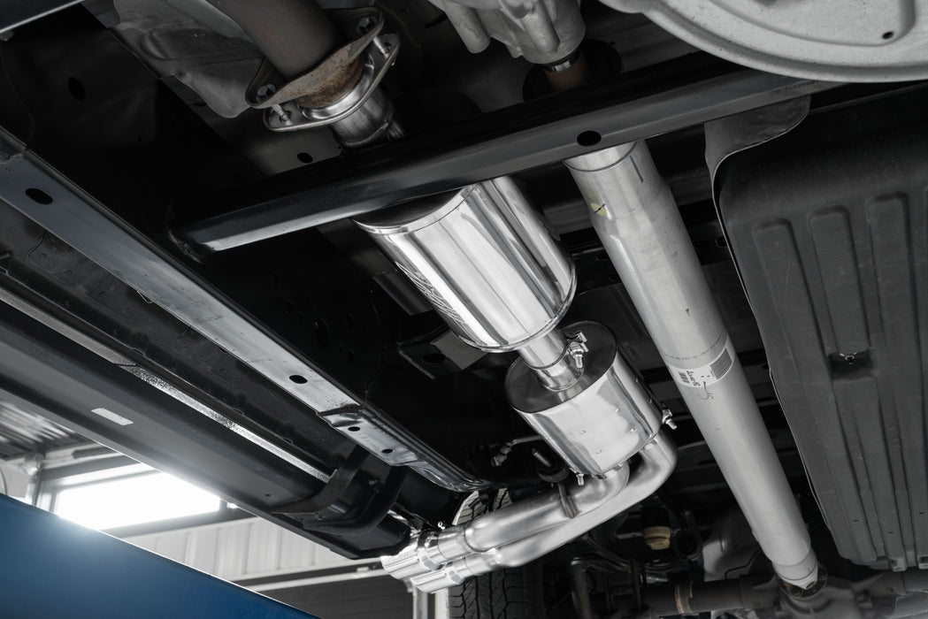 MBRP Aluminized Steel 3" Cat Back Pre-Axle Dual Outlet, Street Version, F-150, view 4