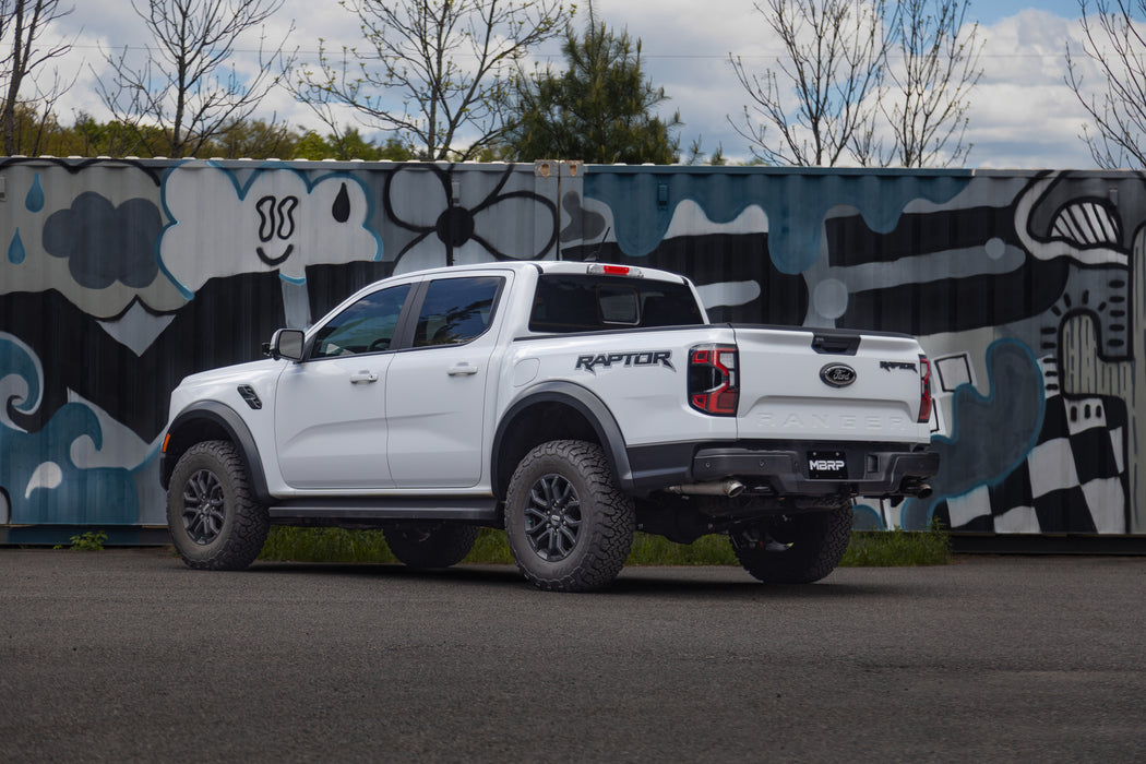 MBRP T304 Stainless Steel, 3" Axle-Back, Dual Rear Exit Turn Down, Ranger Raptor 3.0L EcoBoost, view 2