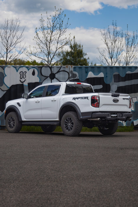 MBRP T304 Stainless Steel, 3" Axle-Back, Dual Rear Exit Turn Down, Ranger Raptor 3.0L EcoBoost, view 3