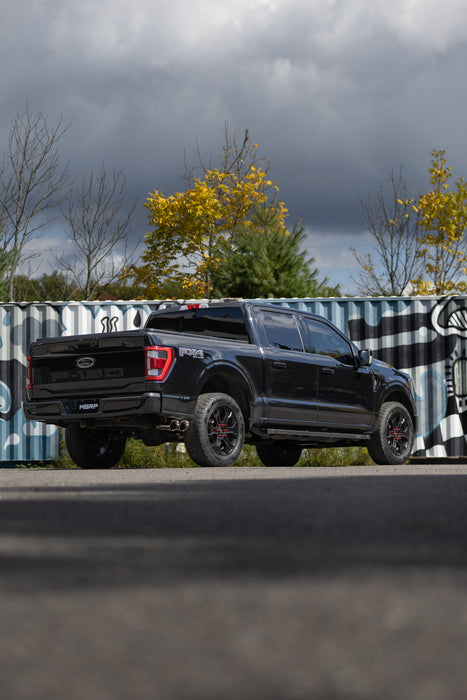 MBRP Black-Coated Aluminized Steel 3" Cat-Back, Single Side Dual Outlet, F-150, 2.7L EcoBoost, 3.5L EcoBoost, 5.0L, view 3