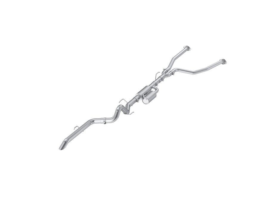MBRP Aluminized Steel, 3" Cat-Back High Clearance, Single Rear Turn Down, Tundra 3.4L