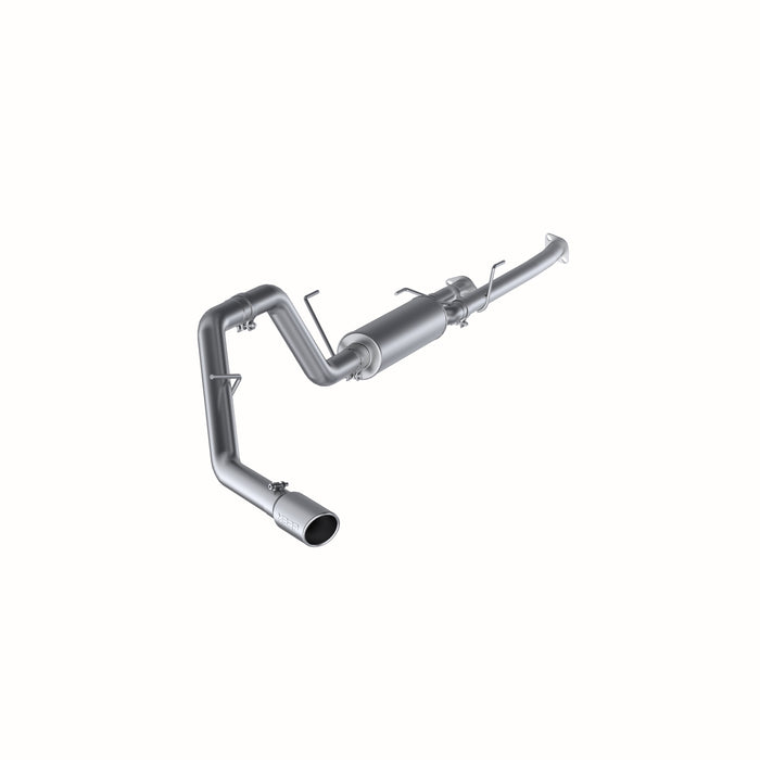 MBRP Aluminized Steel 2.5" Dual Cat-Back, 3" Single Side, Tundra 4.6L/ 5.7L, RC-8ft Bed/ EC-6.5ft Bed. &amp; CC