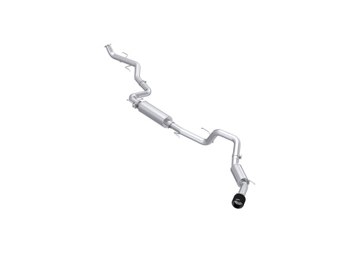 T304 Stainless Steel 3" Cat-Back, Single Side Exit with Carbon Fiber Tip