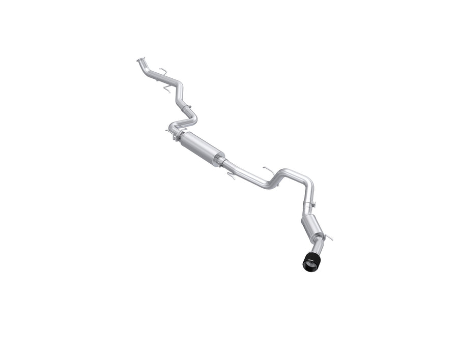 T304 Stainless Steel 3" Cat-Back, Single Side Exit with Carbon Fiber Tip