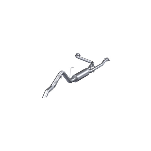T304 Stainless Steel, 2.5 Inch Cat-Back, 3 Inch Single High Clearance Rear Exit
