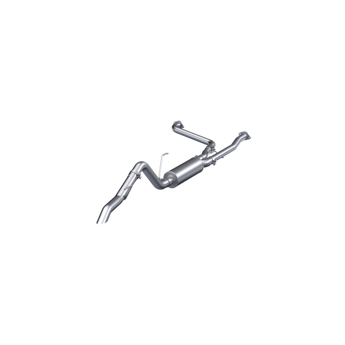 T304 Stainless Steel, 2.5 Inch Cat-Back, 3 Inch Single High Clearance Rear Exit