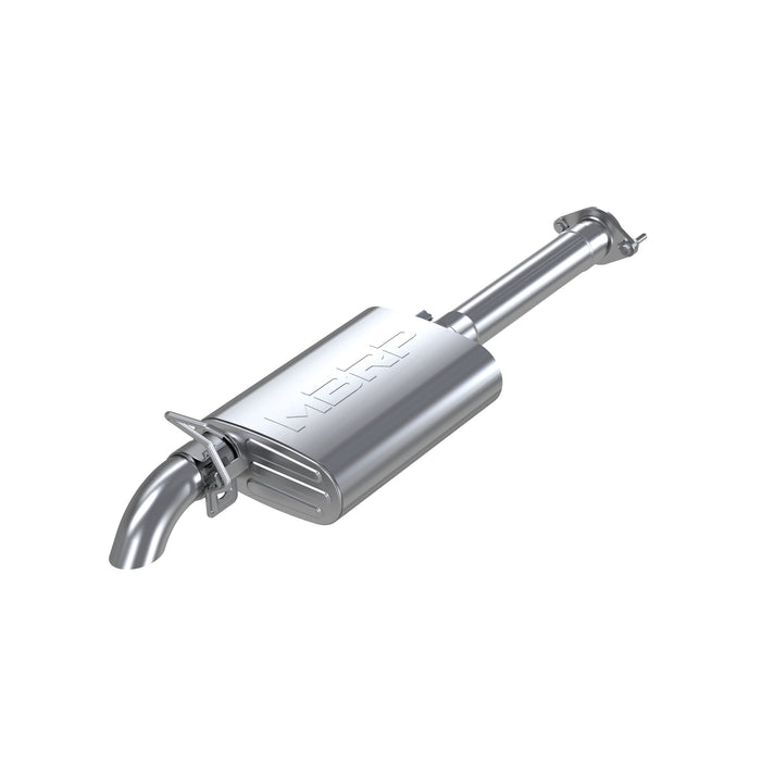 MBRP T409 Stainless Steel 2.5" Cat Back Single Off-Road Turn Down, Wrangler (TJ) Inline-4 2.5L, Inline-6 4.0L, Unlimited