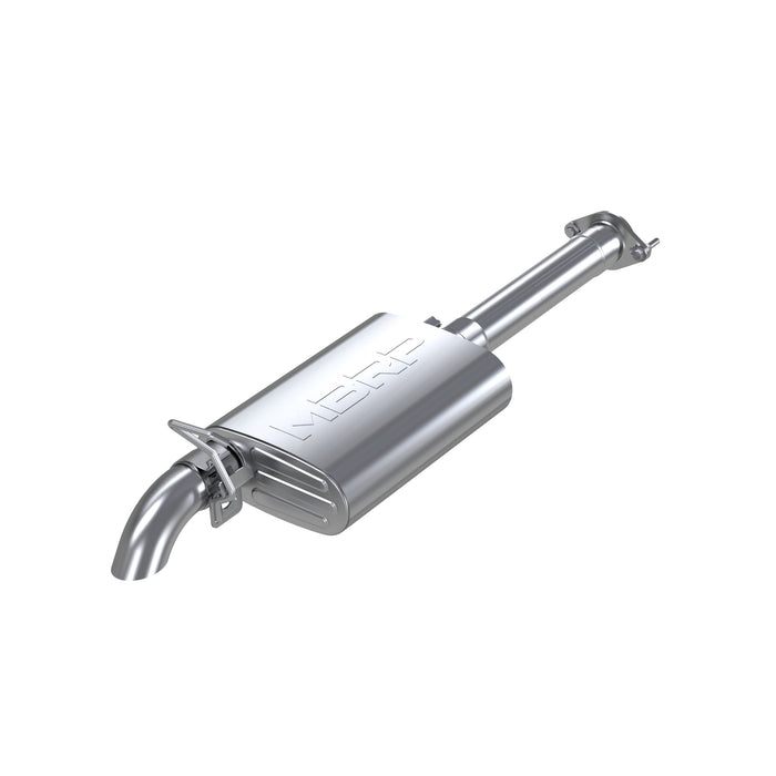 MBRP Aluminized Steel 2.5" Cat Back Single Off-Road Turn Down, Wrangler (TJ) Inline-4 2.5L, Inline-6 4.0L, Unlimited