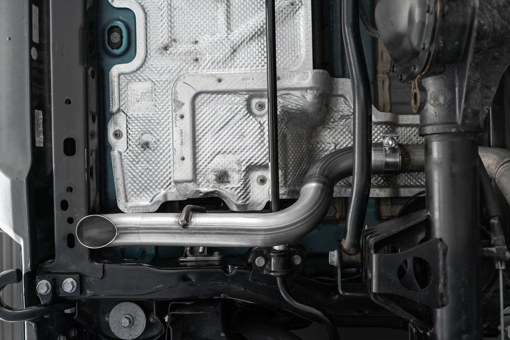 MBRP T409 Stainless Steel, 2.5" High Clearance Axle-Back, Single Rear Exit, Wrangler (JL) 2-DR/4-DR, 3.6L, 2.0L, view 4
