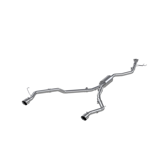 Aluminized Steel, 2.5" Cat-Back, Dual Split Rear Exit