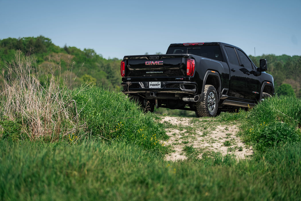 MBRP T409 Stainless Steel, 5" Filter Back, Single Side Exit, 2500/3500 6.6L Duramax, EC/CC Models Only, view 2