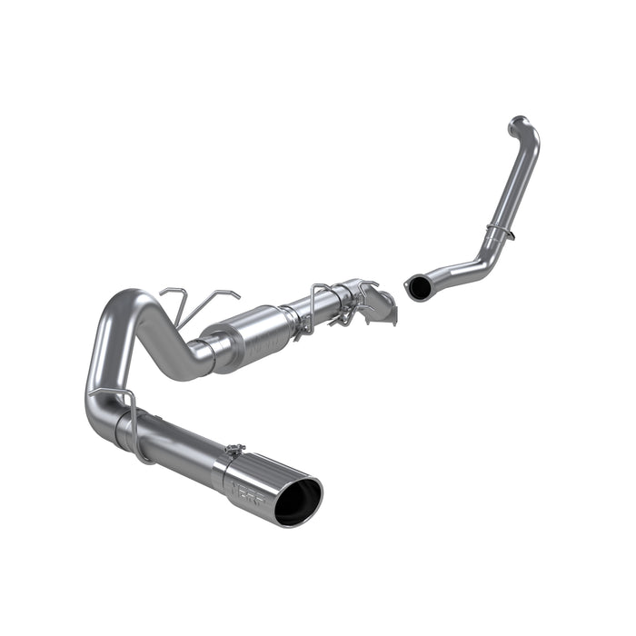 MBRP Aluminized Steel 4" Turbo Back Single Side Exit (Retains Factory Cat), F-250/350 6.0L; EC/CC