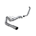 MBRP Aluminized Steel 4" Turbo Back Single Side Exit (Retains Factory Cat), F-250/350 6.0L; EC/CC