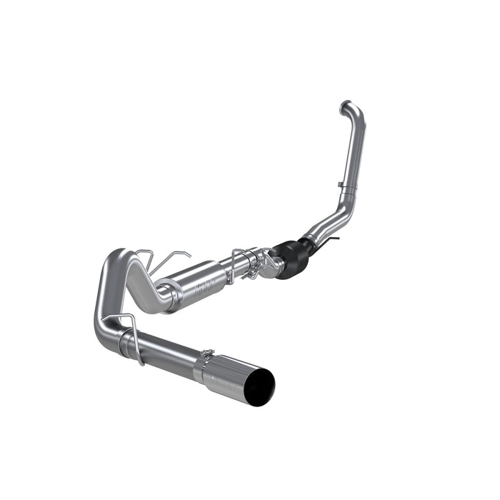 MBRP T304 Stainless Steel 4" Turbo Back Single Side Exit (Retains Factory Cat), F-250/350 6.0L; EC/CC