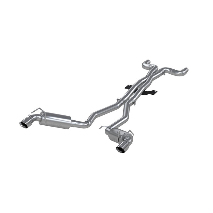 MBRP T409 Stainless Steel 3" Dual Cat Back with Round Tips, Camaro, V8 6.2L 6 Speed