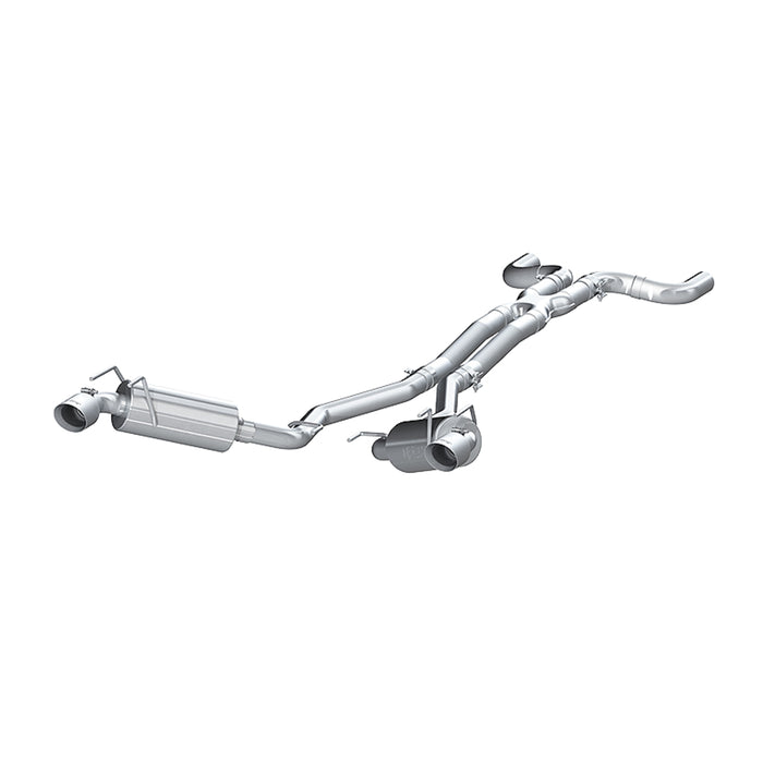 MBRP T304 Stainless Steel 2.5" Dual Cat Back with Round Tips, Camaro, V6 3.6L