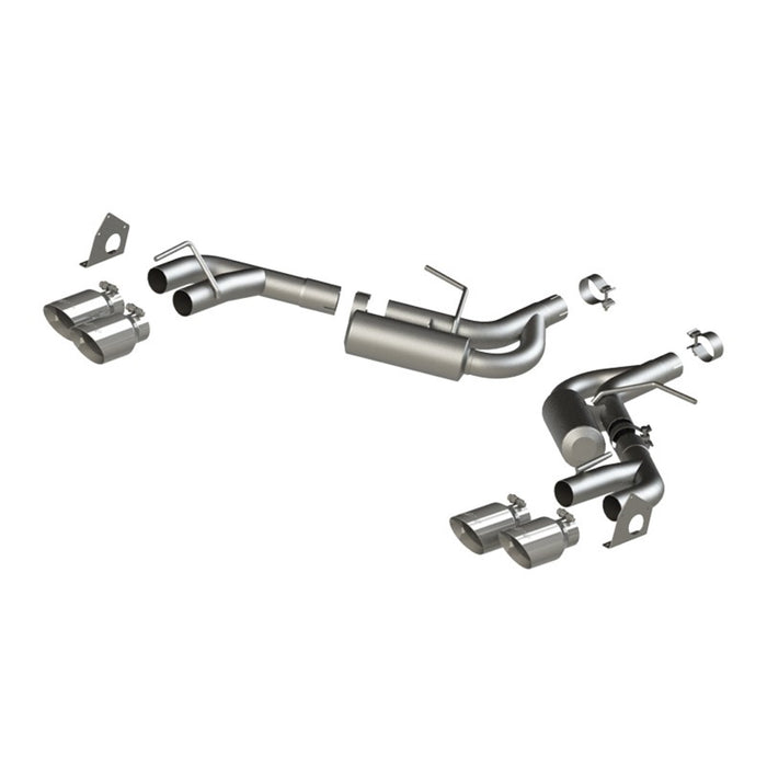 MBRP Aluminized Steel 2.5" Dual Axle Back NPP Quad Tips, Camaro, V6 3.6L RS