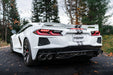 MBRP T304 Stainless Steel, 3" Cat-Back, Quad Split Rear with Carbon Fiber Tips, Corvette C8 6.2L, view 2