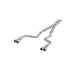 MBRP Aluminized Steel 3" Dual Rear Cat-Back, Quad Tips (Street Version), Challenger 5.7L HEMI