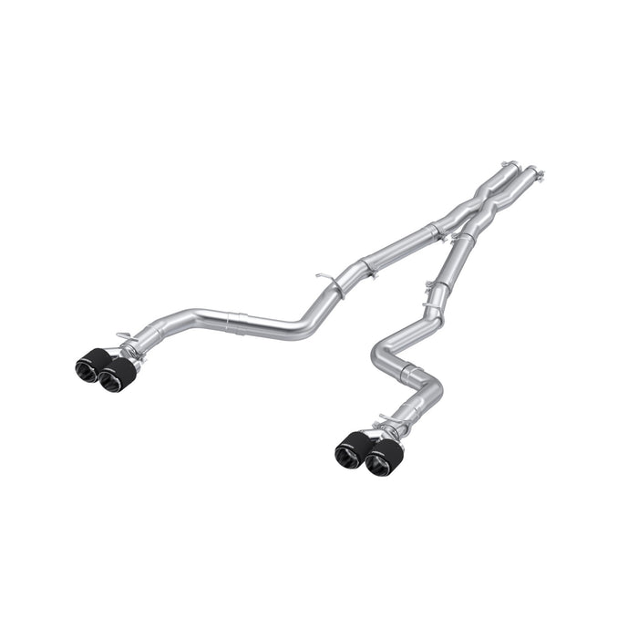 MBRP T304 Stainless Steel 3" Dual Rear Cat-Back, Quad Tips (Race Version), Challenger 5.7L HEMI