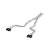 MBRP T304 Stainless Steel 3" Dual Rear Cat-Back, Quad Tips (Race Version), Challenger 5.7L HEMI