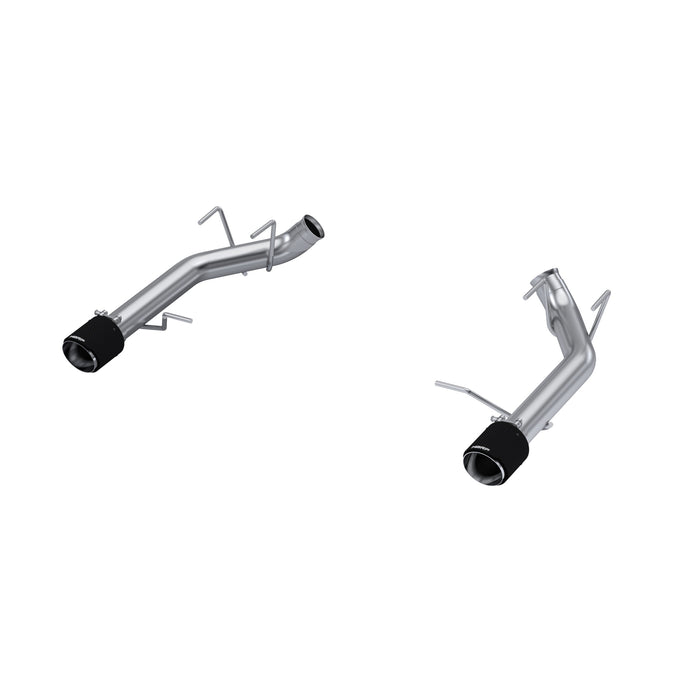 MBRP T304 Stainless Steel, 3" Dual Axle-Back with Carbon Fiber Tips (Race Version), Mustang GT 5.0L