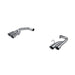 MBRP T304 Stainless Steel 2.5" Axle Back with Quad Dual Wall Tips, Mustang GT 5.0L