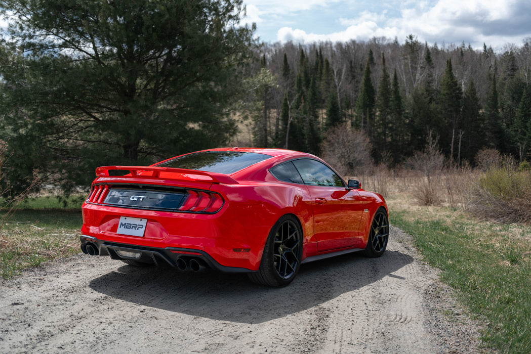 MBRP T304 Stainless Steel 2.5" Axle Back with Quad Dual Wall Tips, Mustang GT 5.0L, view 2