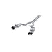 MBRP T304 Stainless Steel, 3" Cat-Back, Quad Split Rear With Carbon Fiber Tips, Active, Mustang GT 5.0L (S650)