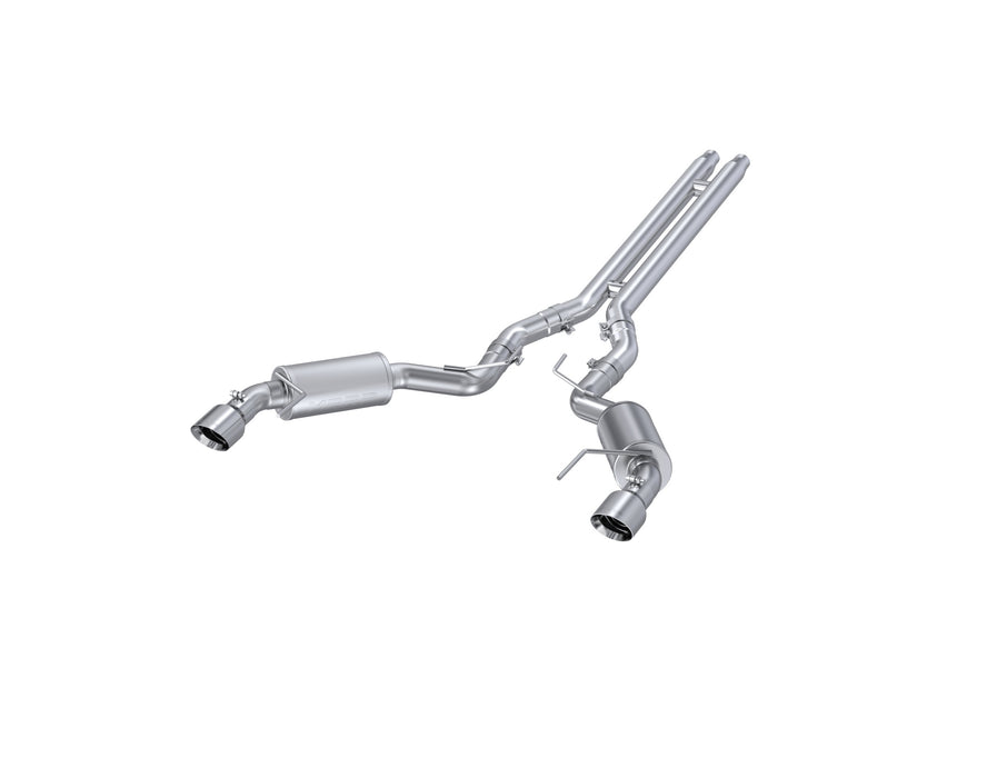 MBRP Aluminized Steel Steel 3" Cat Back Dual Split Rear with 4.5" Tips (Street Version), Mustang GT 5.0 - Coupe Only