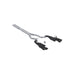 MBRP Black-Coated Aluminized Steel, 3" Cat-Back, Dual Split Rear with Quad BLK Tips, Valve Delete, Race Profile, Mustang 5.0L