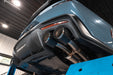 MBRP T304 Stainless Steel, 3" Cat-Back, Quad Split Rear Exit with Carbon Fiber Tips, Active, Mustang Dark Horse 5.0L, view 6