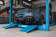 MBRP T304 Stainless Steel, 3" Cat-Back, Quad Split Rear Exit with Carbon Fiber Tips, Active, Mustang Dark Horse 5.0L, view 2