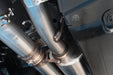 MBRP T304 Stainless Steel, 3" Cat-Back, Quad Split Rear Exit with Carbon Fiber Tips, Active, Mustang Dark Horse 5.0L, view 7
