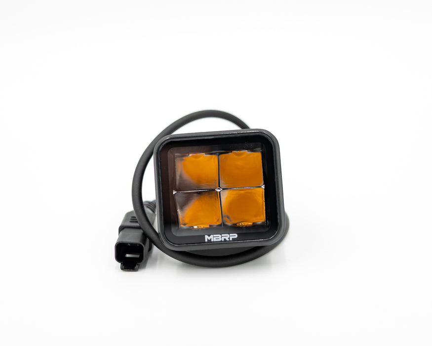 MBRP 2.75" Light Assembly, Amber Spot Beam Pattern, view 2