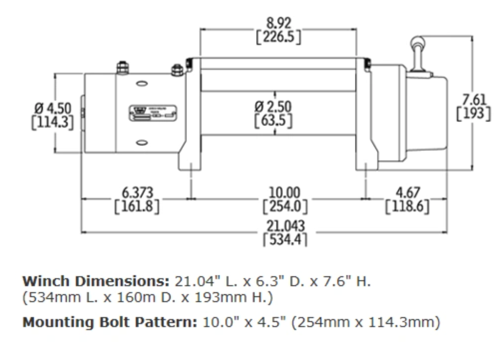 M8 (M8000) WINCH - 26502