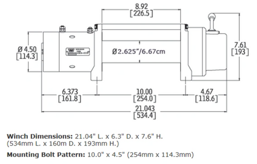 Warn M8-S WINCH - 87800