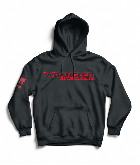Black Wrangler Unlimited Hoodie