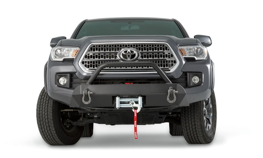 WARN Semi-Hidden Winch Mount with Grille Guard | Toyota Tacoma (2012-2015)