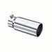 MBRP T304 Stainless Steel Tip; 5" OD Rolled Straight 4" inlet 12" length