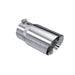 MBRP T304 Stainless Steel Tip; 6" OD Dual Wall Angled 5" inlet 12" length