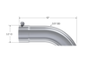 MBRP T304 Stainless Steel Tip; 3.5" OD Turn Down 3.5" inlet 12" length, view 2