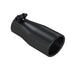 MBRP Black Coated Tip; 3.75" OD Oval 2.5" inlet 7" length