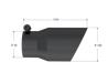 MBRP Black Coated Tip; 4" OD; Dual Wall Angled; 3" inlet; 8" length, view 2