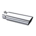 MBRP T304 Stainless Steel Tip; 5" OD; Angled Rolled End; 4" inlet 18" length