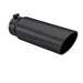 MBRP Black Coated Tip; 6" OD; Angled Rolled End; 5" ID; 18" length