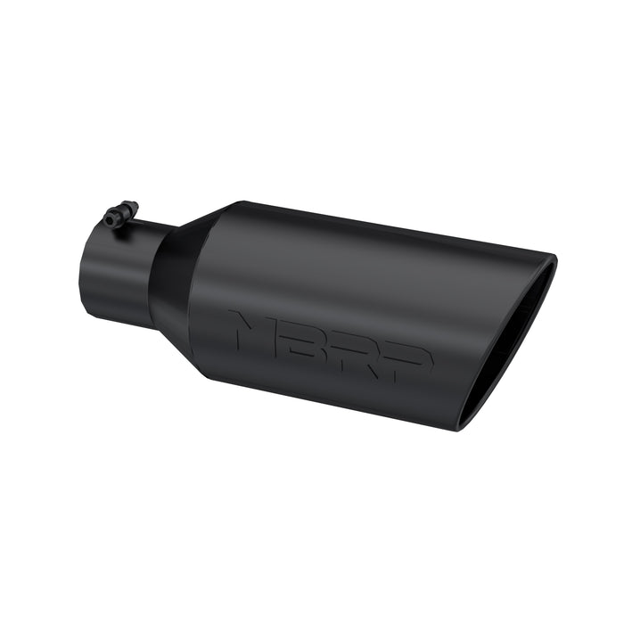 MBRP Black Coated Tip; 7" OD; Rolled End; 4" ID; 18" length