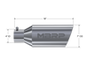 MBRP T304 Stainless Steel Tip; 7" OD; Rolled End; 4" ID; 18" length, view 2