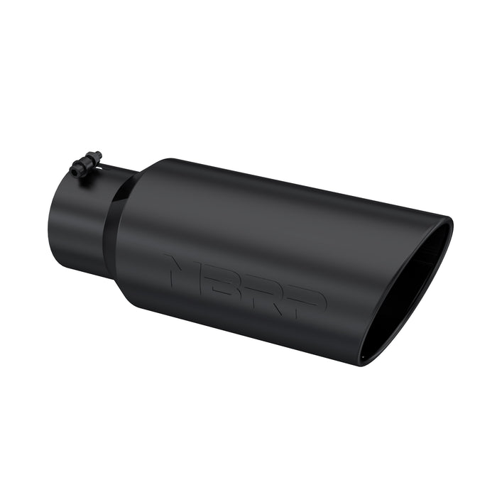 MBRP Black Coated Tip; 7" OD; Rolled End; 5" ID; 18" length